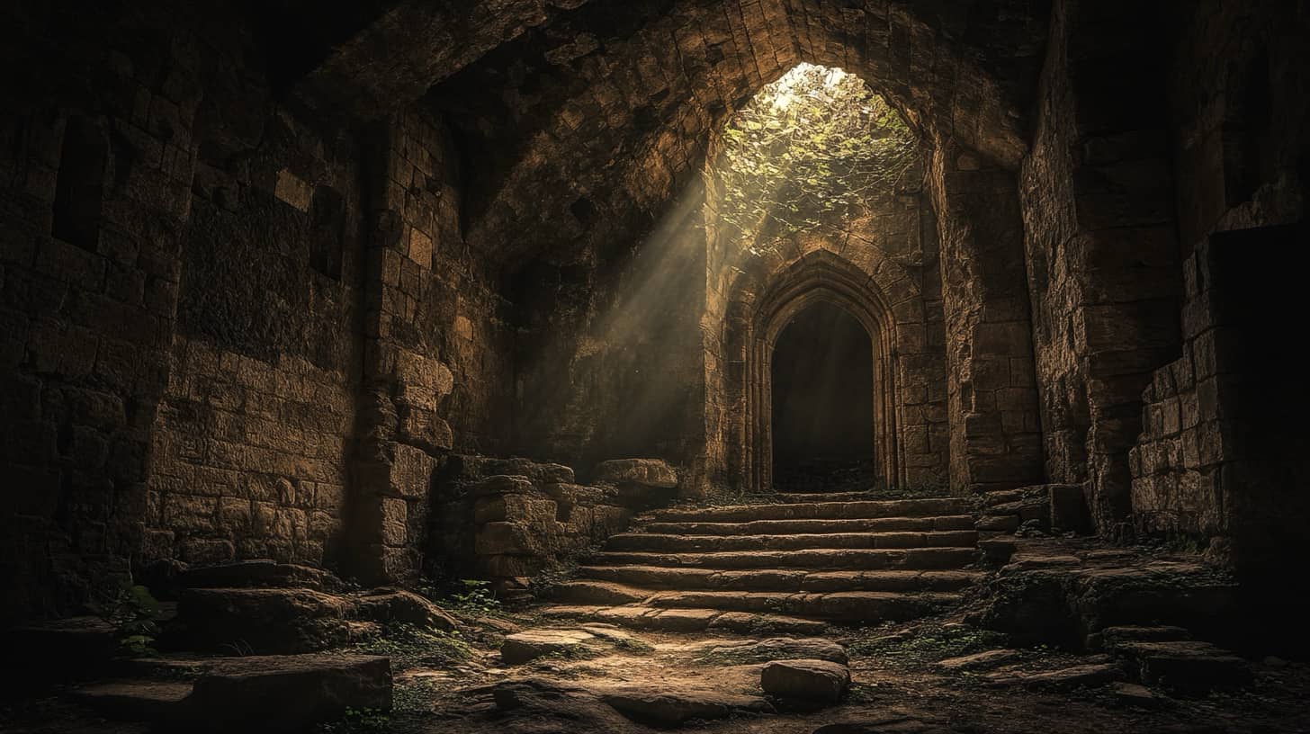 Υπόγεια κατακόμβη του αρχαίου ναού Ænerreth